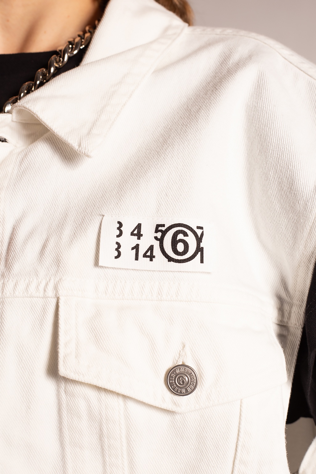 MM6 Maison Margiela Denim jacket with logo